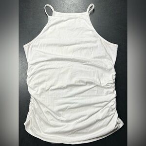 Torrid Size 1X White Foxy High-Neck Ruched Side Cami